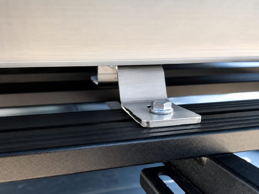 Roofrack RVS steunset