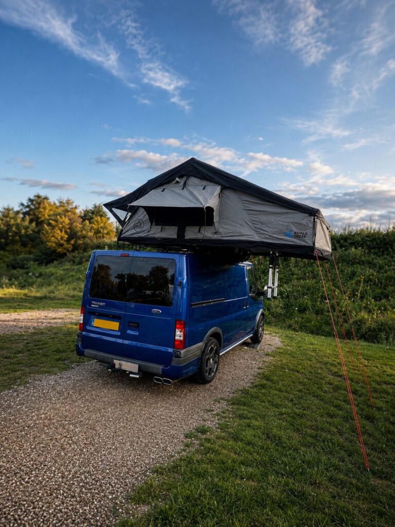 Koala Creek daktent op Volkswagen Transporter T5